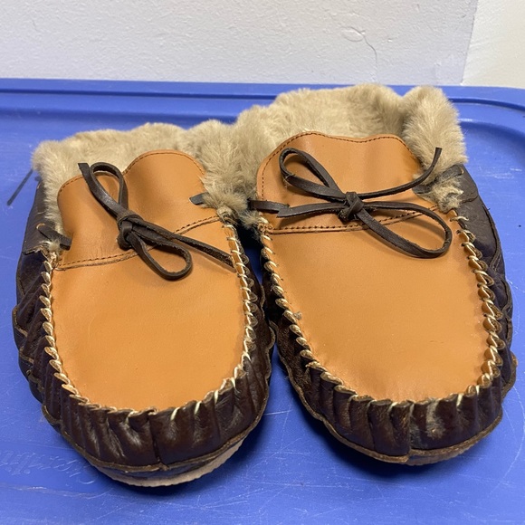 Bespoke Post Mens Hibernate Leather Mule Slipper Warm Lining Size 9 - Picture 2 of 10